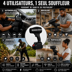 Souffleur d'Air Sans Fil 48V Pro – 2 Batteries, Mallette Incluse & Puissance Maximale