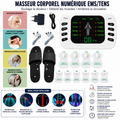 Appareil de Physiothérapie EMS avec Chaussons Thérapeutiques – Soulage les Douleurs, Détend les Muscles et Stimule la Circulation