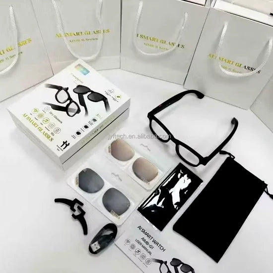 Lunettes intelligentes AIMB‐G1 — lunettes intelligentes avec appareil photo 5 MP