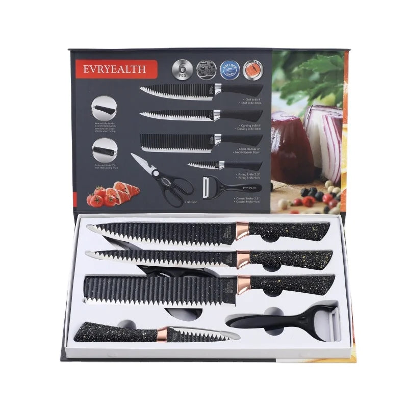 Ensemble de Couteaux Premium 6 Pièces