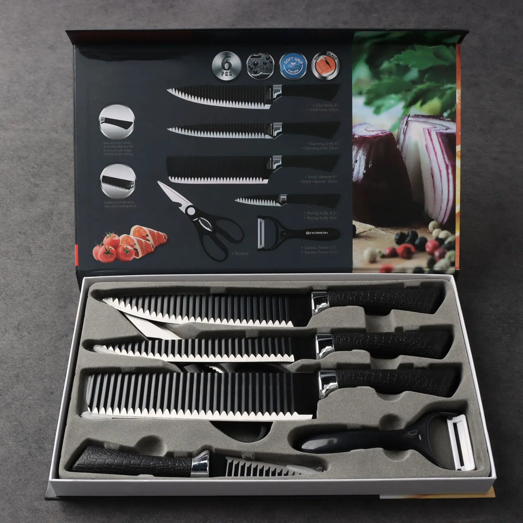 Ensemble de Couteaux Premium 6 Pièces